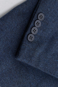 Traje de lana azul marino para hombre estilo Peaky Blinders