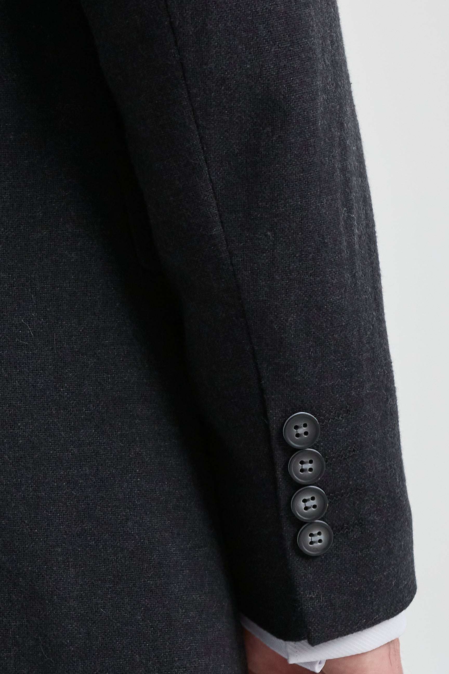 Traje negro vintage de hombre de los años 20