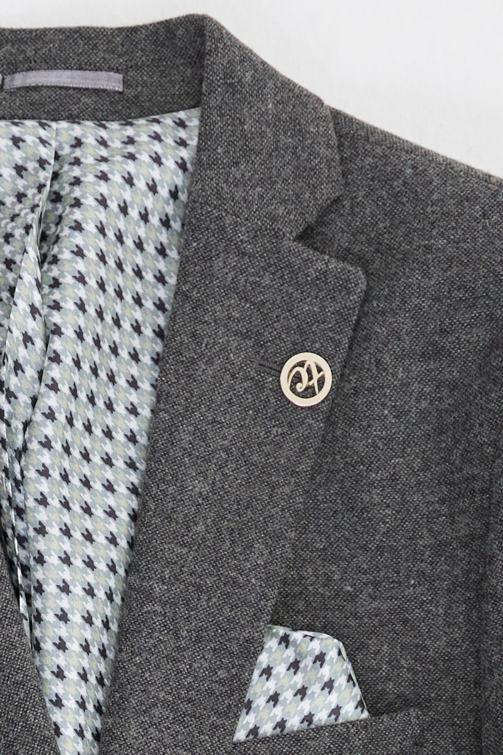 Traje de hombre de lana gris estilo Peaky Blinders de los años 20