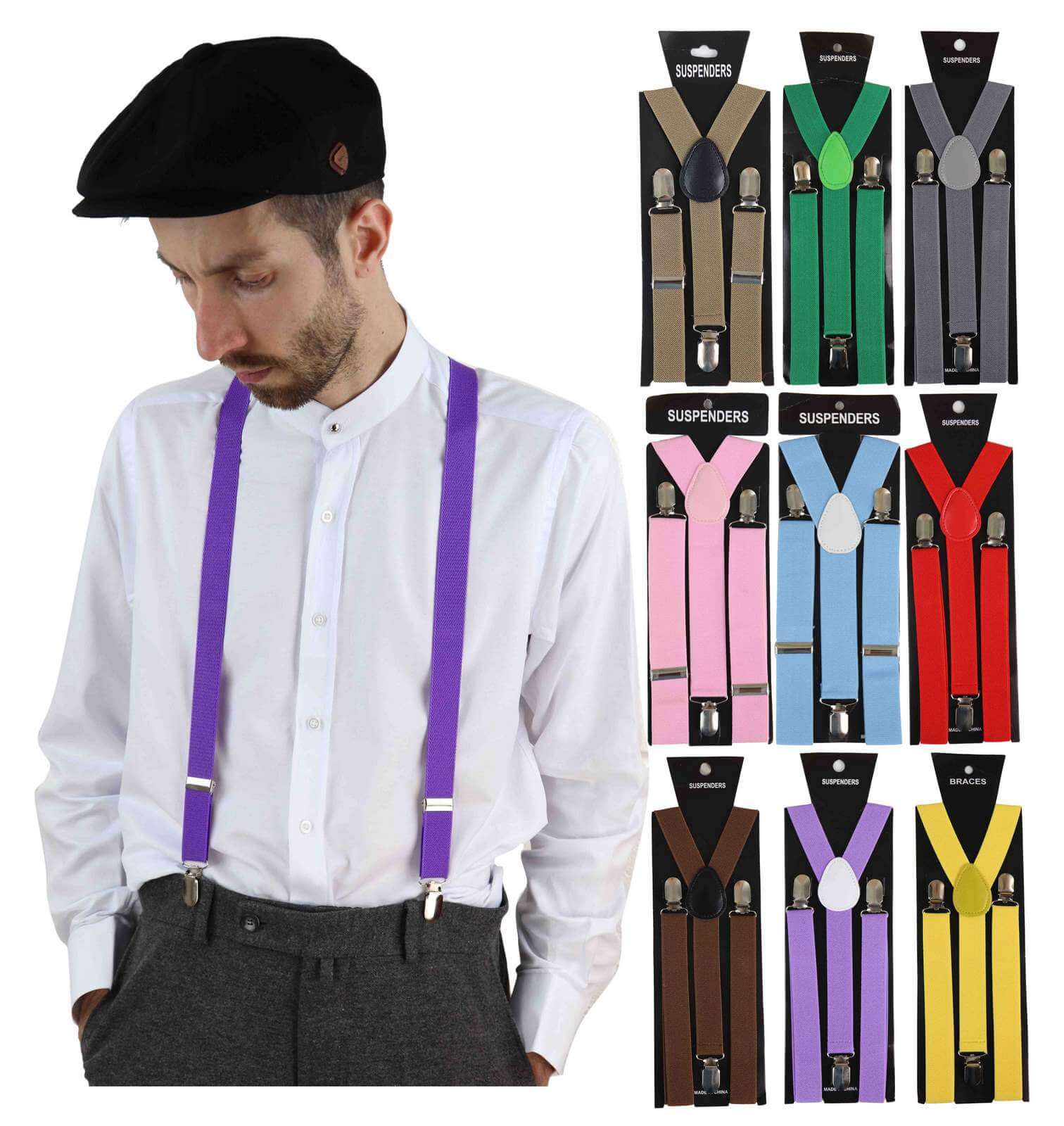 Tirantes clásicos para pantalón de hombre
