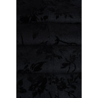 Georgi - Pantalones negros florales para hombre