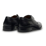 Zapatos Derby clásicos de cuero negro con cordones para hombre de Taylor