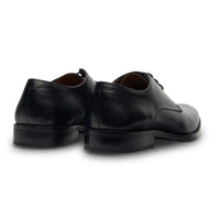 Zapatos Derby clásicos de cuero negro con cordones para hombre de Taylor