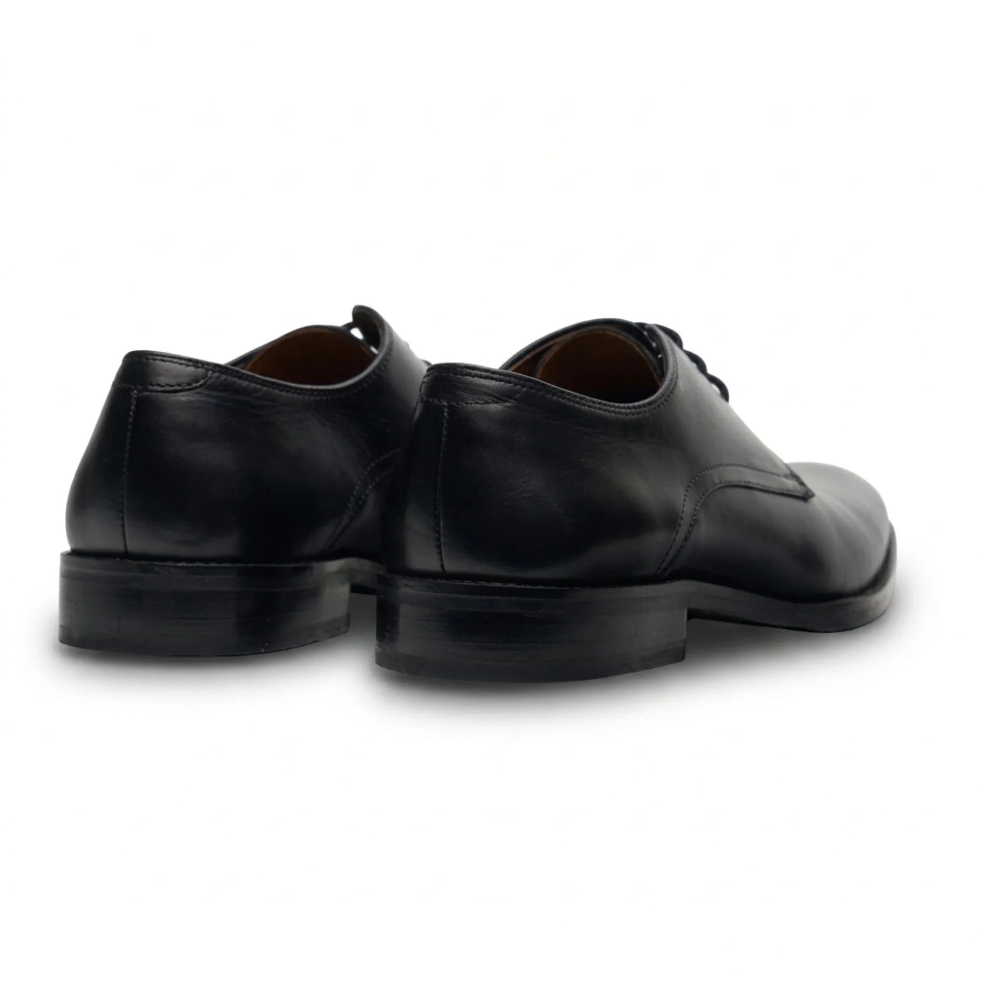 Zapatos Derby clásicos de cuero negro con cordones para hombre de Taylor