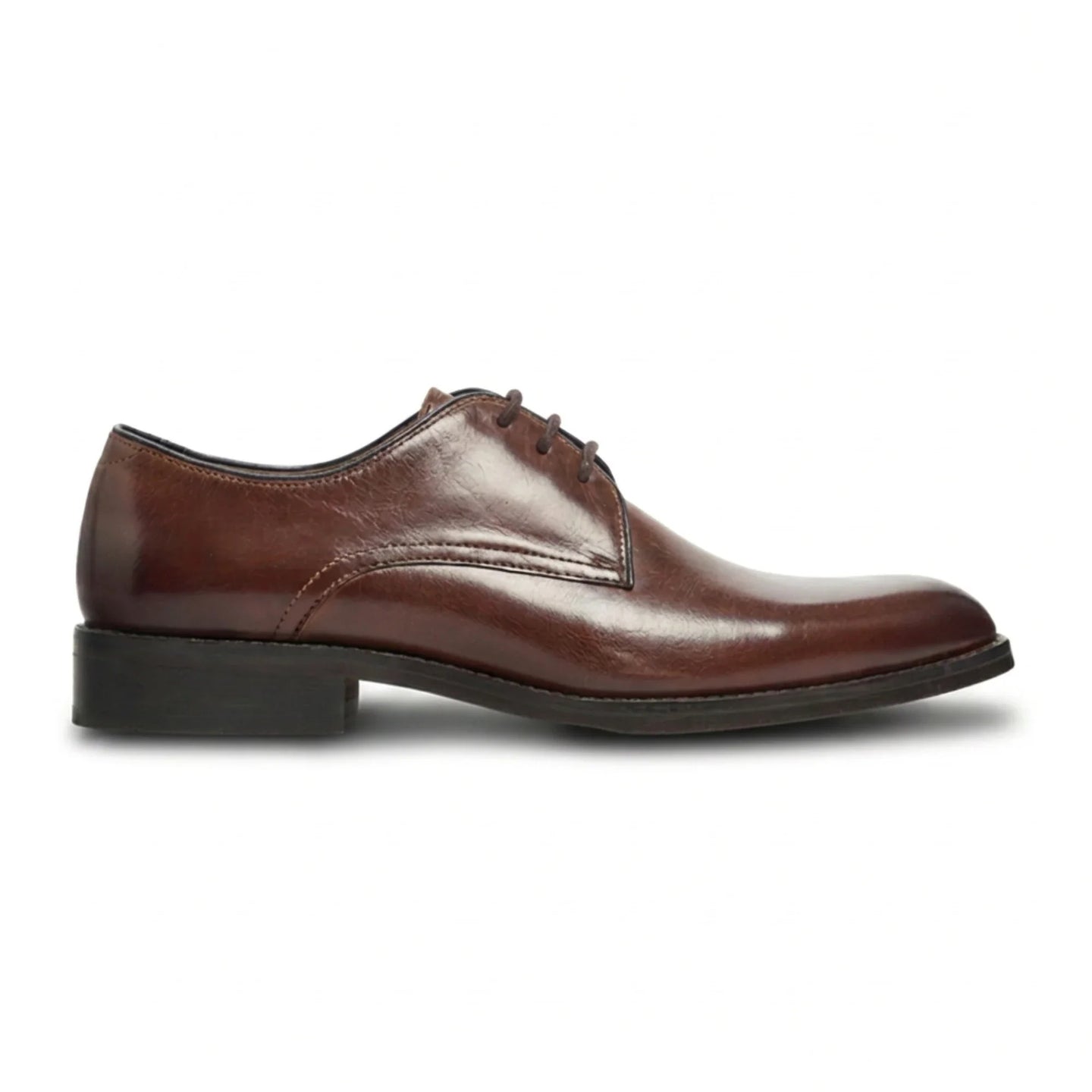 Zapatos Derby clásicos de cuero marrón con cordones para hombre de Taylor