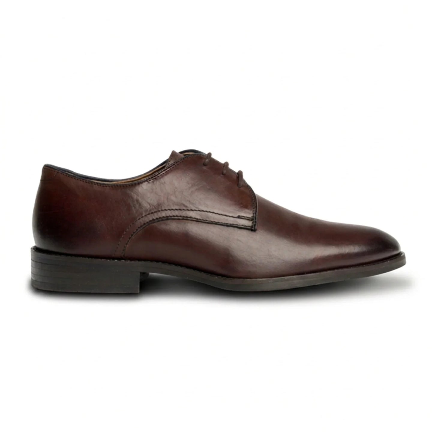 Zapatos Derby clásicos de cuero marrón chocolate para hombre de Taylor