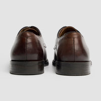 Zapatos Derby clásicos de cuero marrón chocolate para hombre de Taylor