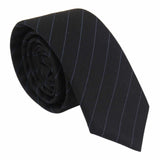 Conjunto de corbata y pañuelo para hombre - Rayas negras STZ42, Talla única