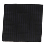 Conjunto de corbata y pañuelo para hombre - Rayas negras STZ42, Talla única