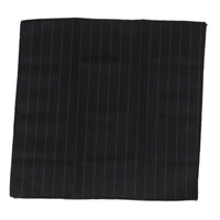 Conjunto de corbata y pañuelo para hombre - Rayas negras STZ42, Talla única