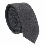Conjunto de corbata y pañuelo para hombre - Tweed gris STZ23, talla única