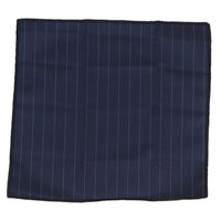 Conjunto de corbata y pañuelo para hombre - Rayas azul marino STZ41, Talla única