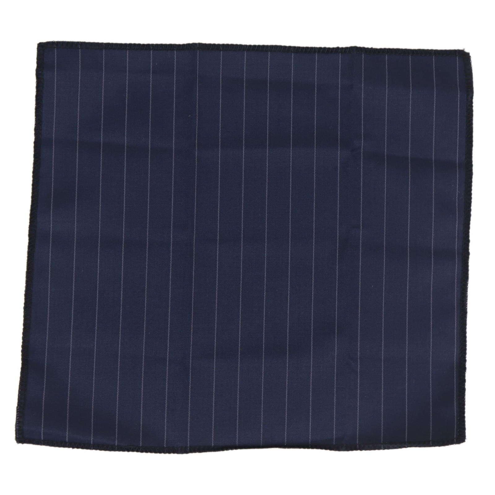 Conjunto de corbata y pañuelo para hombre - Rayas azul marino STZ41, Talla única