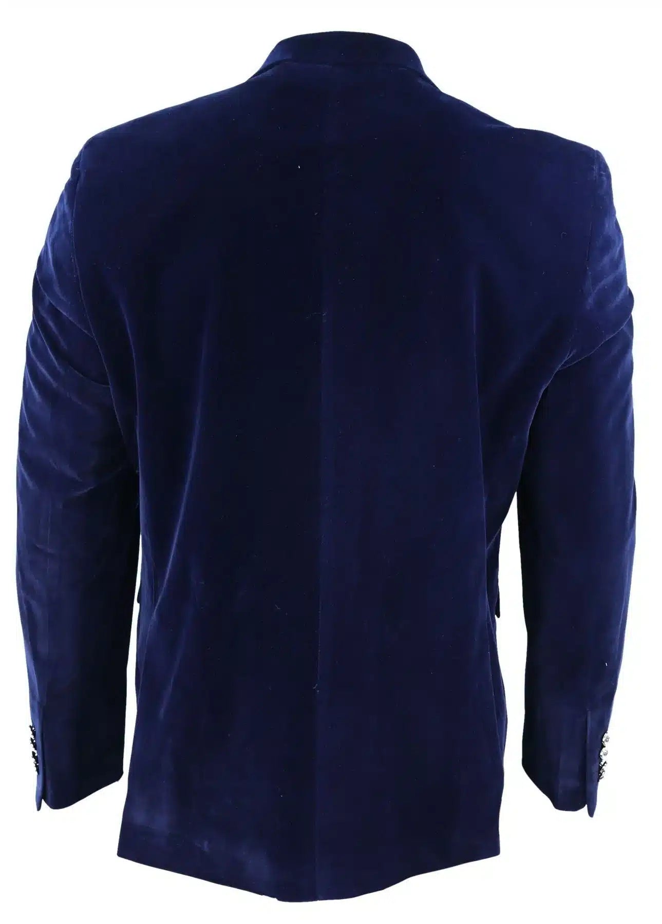 Chaqueta tipo blazer de terciopelo para hombre, dos botones, estilo elegante informal, corte entallado.