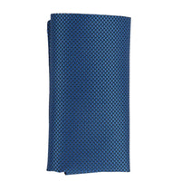 Conjunto de corbata y pañuelo de bolsillo para hombre - Corbata formal lisa - Azul