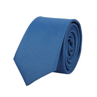 Conjunto de corbata y pañuelo de bolsillo para hombre - Corbata formal lisa - Azul
