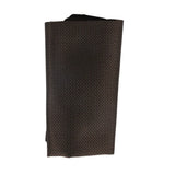 Conjunto de corbata y pañuelo de bolsillo para hombre, corbata formal lisa - Marrón