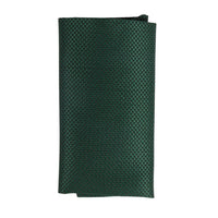 Conjunto de corbata y pañuelo de bolsillo para hombre, corbata formal lisa - Verde