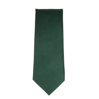Conjunto de corbata y pañuelo de bolsillo para hombre, corbata formal lisa - Verde