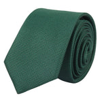 Conjunto de corbata y pañuelo de bolsillo para hombre, corbata formal lisa - Verde