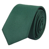 Conjunto de corbata y pañuelo de bolsillo para hombre, corbata formal lisa - Verde