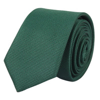 Conjunto de corbata y pañuelo de bolsillo para hombre, corbata formal lisa - Verde