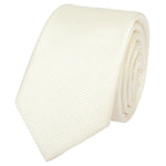 Conjunto de corbata y pañuelo de bolsillo para hombre, corbata formal lisa - Marfil