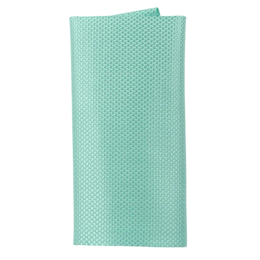 Conjunto de corbata y pañuelo de bolsillo para hombre, corbata formal lisa - Menta