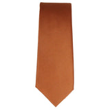 Conjunto de corbata y pañuelo de bolsillo para hombre, corbata formal lisa - Óxido