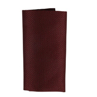 Conjunto de corbata y pañuelo de bolsillo para hombre, corbata formal lisa - Vino