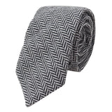 Conjunto de corbata y pañuelo de tweed gris para hombre, estilo clásico británico, de lana con diseño de espiga.