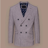 Tokio - Blazer cruzado gris para hombre