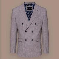 Tokio - Blazer cruzado gris para hombre