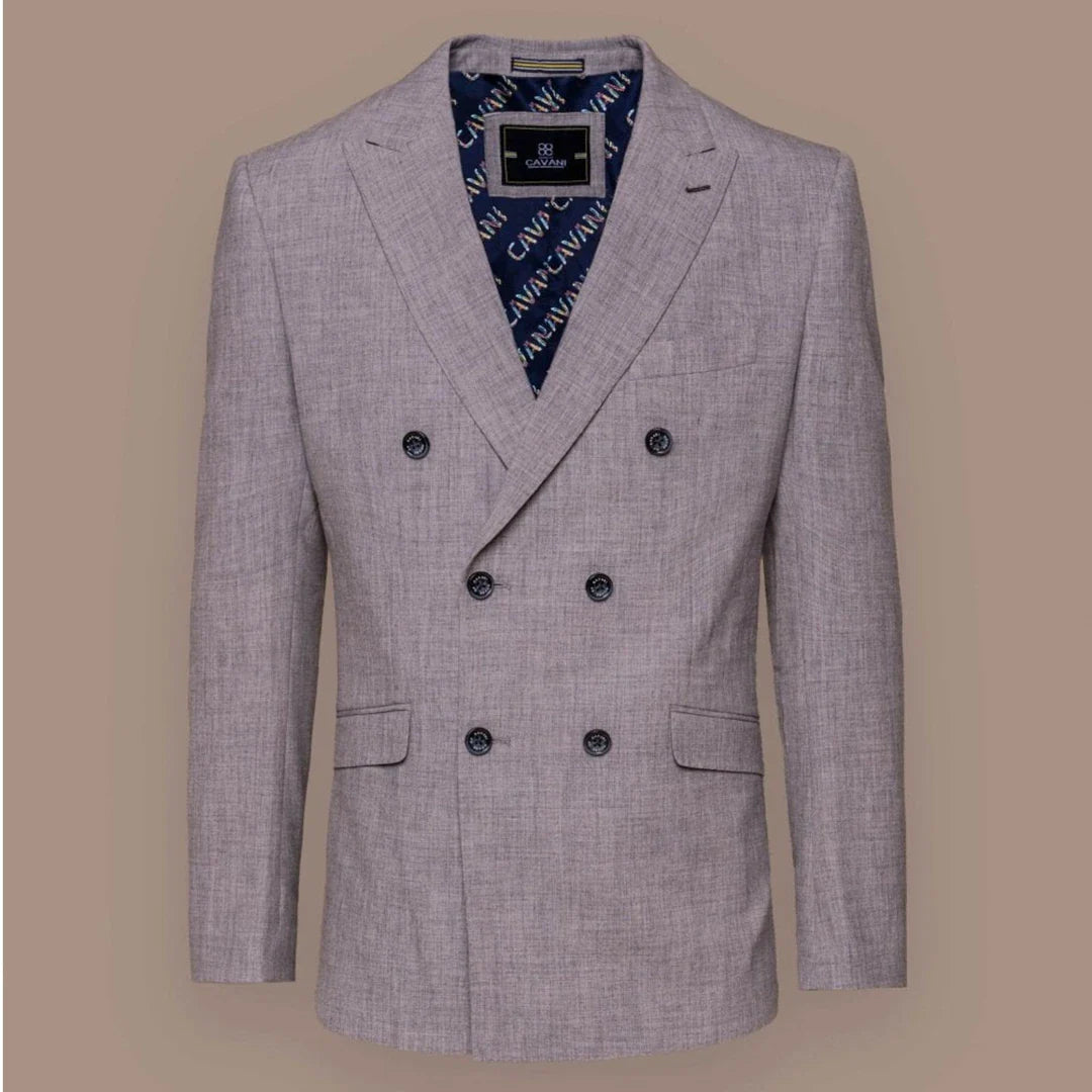 Tokio - Blazer cruzado gris para hombre