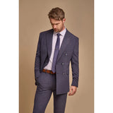 Tokio - Blazer cruzado azul marino para hombre