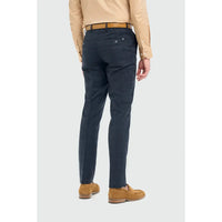Torino - Pantalones formales de cuadros azul marino para hombre