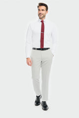 Tropez - Pantalones formales grises para hombre