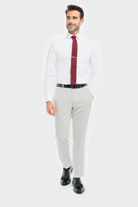 Tropez - Pantalones formales grises para hombre