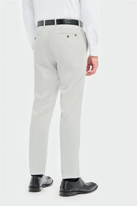Tropez - Pantalones formales grises para hombre