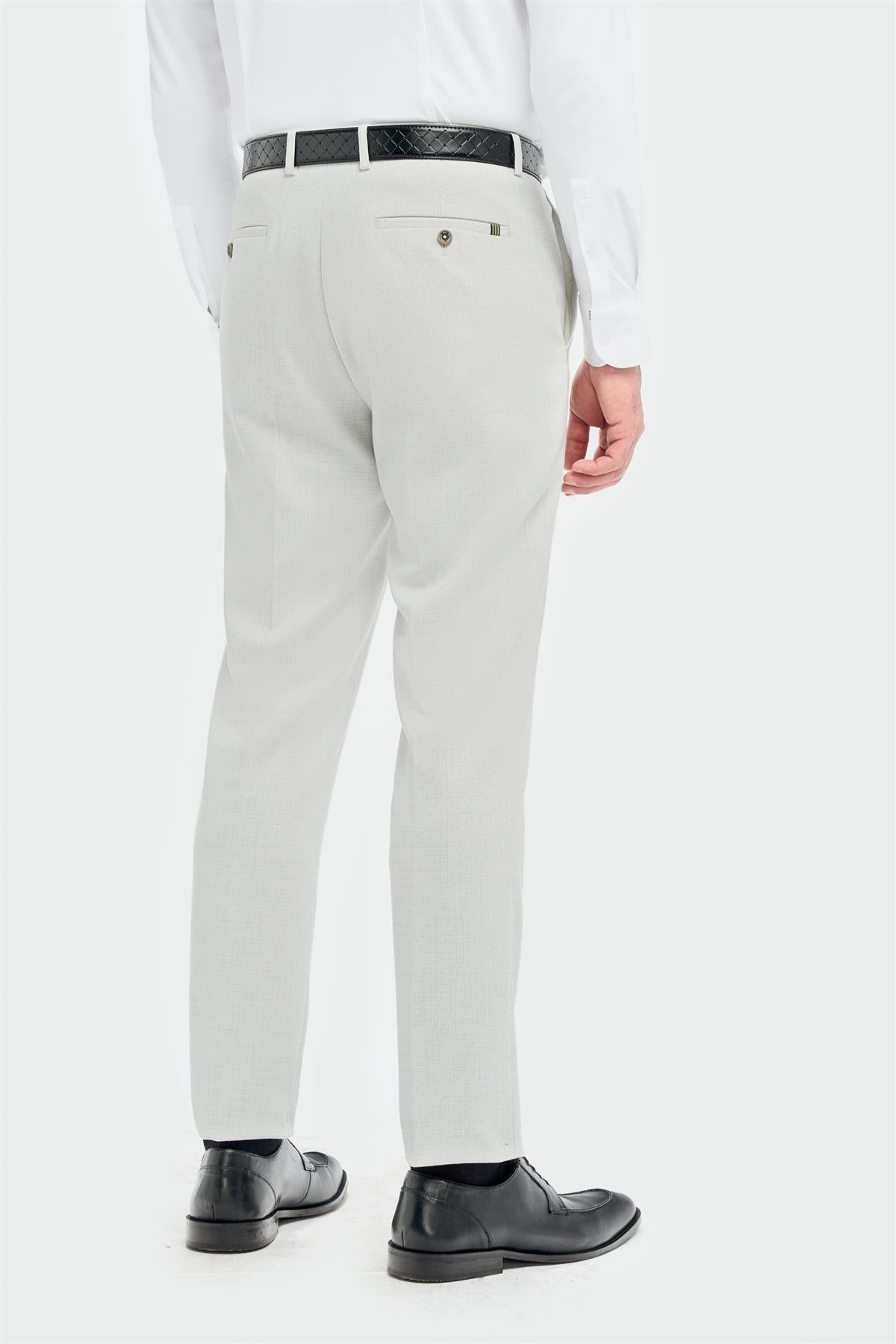 Tropez - Pantalones formales grises para hombre