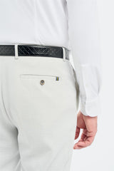 Tropez - Pantalones formales grises para hombre
