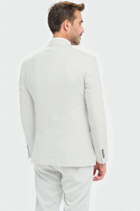 Tropez - Blazer gris de corte entallado para hombre
