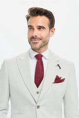 Tropez - Blazer gris de corte entallado para hombre