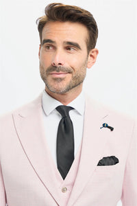 Tropez - Blazer rosa de corte entallado para hombre