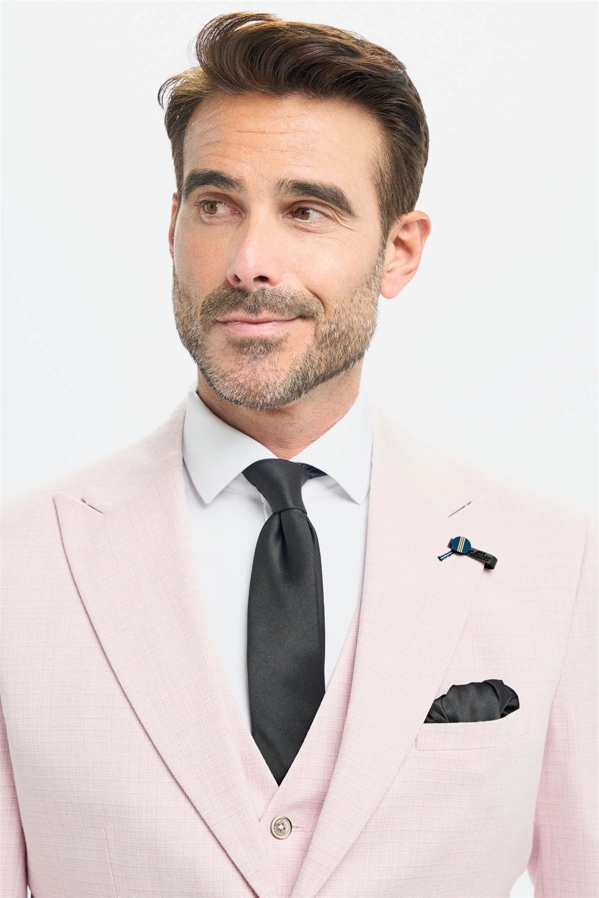 Tropez - Blazer rosa de corte entallado para hombre