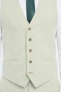 Tropez - Chaleco verde salvia para hombre