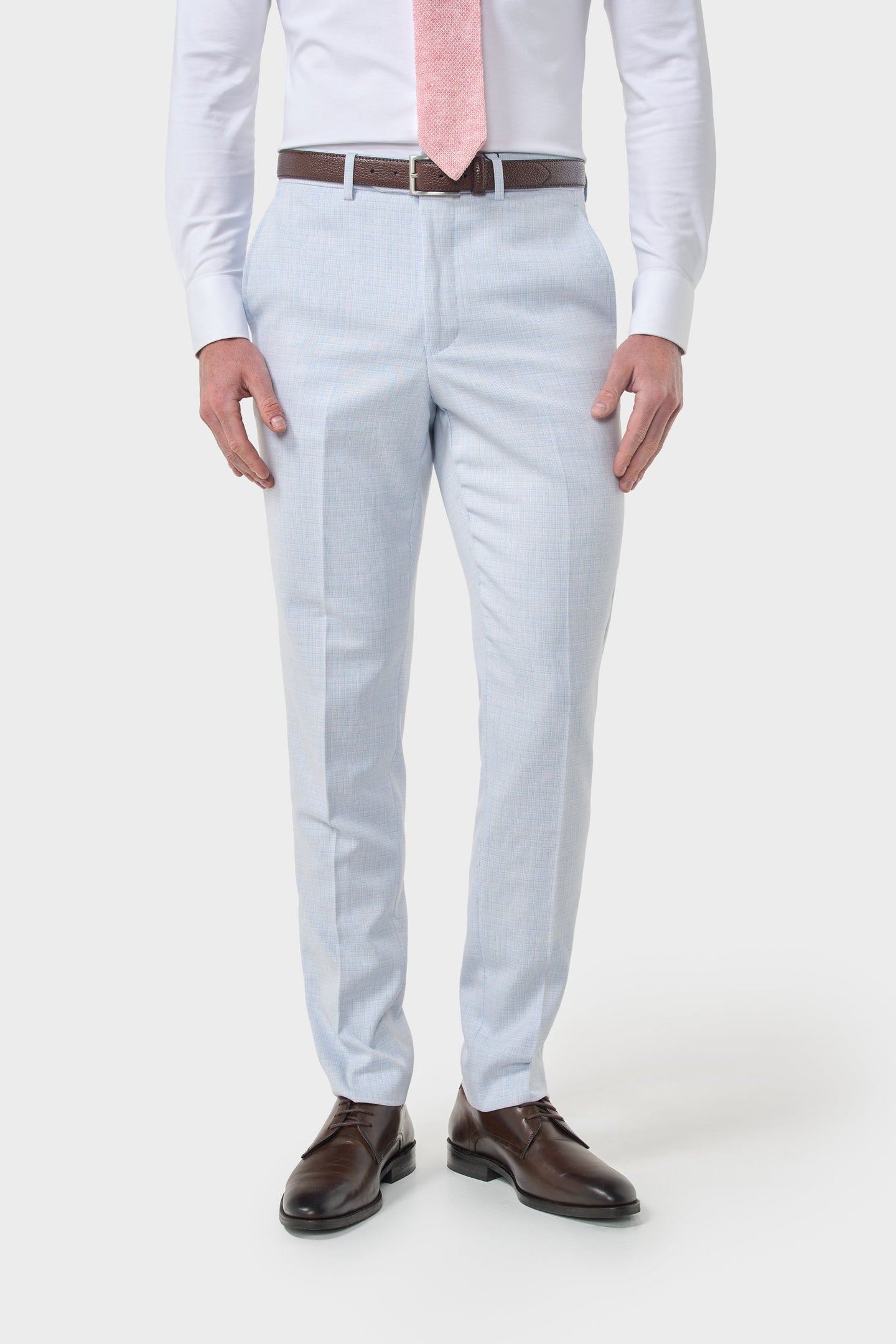 Tropez - Pantalones formales azul cielo para hombre