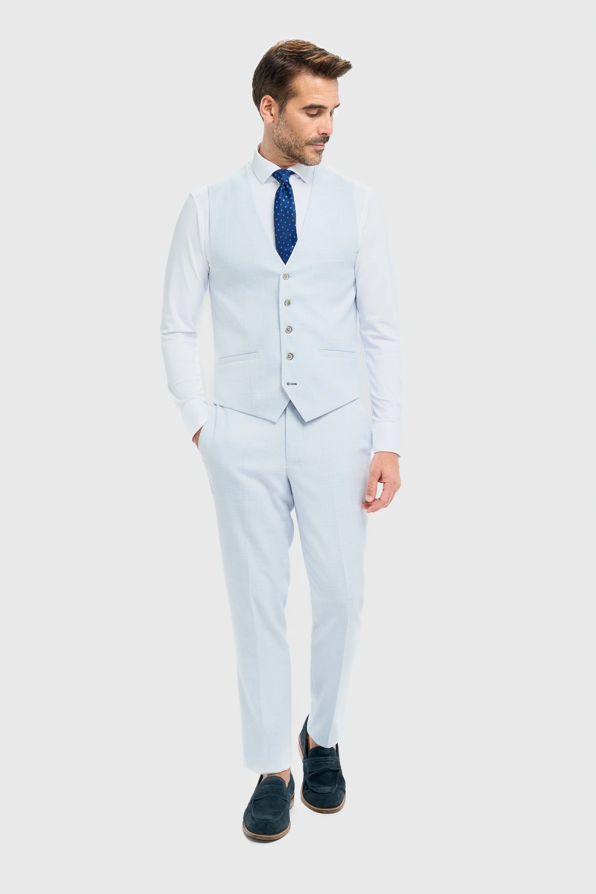 Tropez - Chaleco azul cielo para hombre