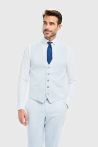 Tropez - Chaleco azul cielo para hombre