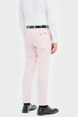 Traje de hombre de 3 piezas rosa de corte sastre Tropez